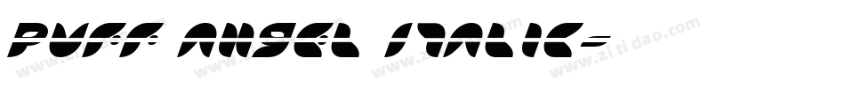 Puff Angel Italic字体转换